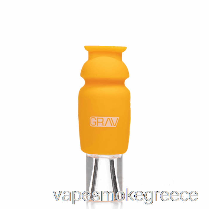 Vape Greece Grav γυάλινη πατερίτσα μουσταρδί με καπάκι σιλικόνης